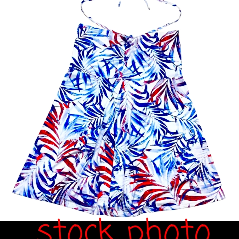 Reel Legends Water Color Palms Convertible skirt / top. Size Large